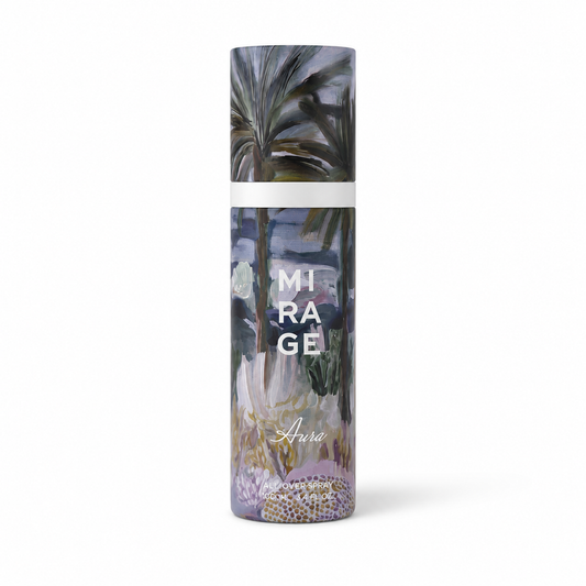 MIRAGE AURA All Over Spray 100 ml, front view with cap